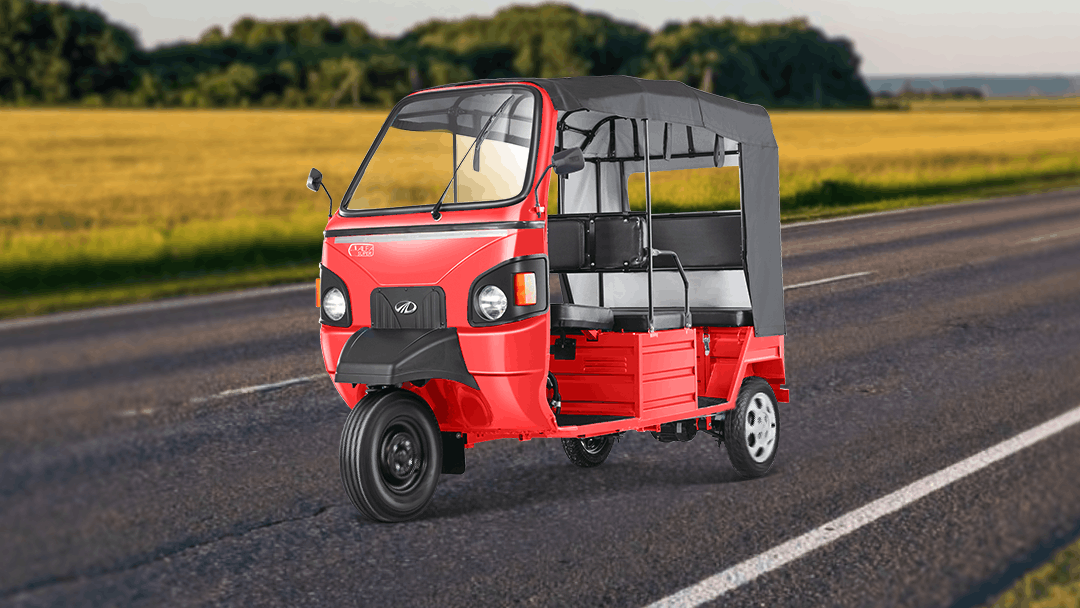 e-Alfa Super Passenger Cherry Red rear profile