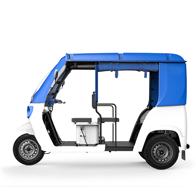 Treo Yaari Passenger Blue and White Profile
